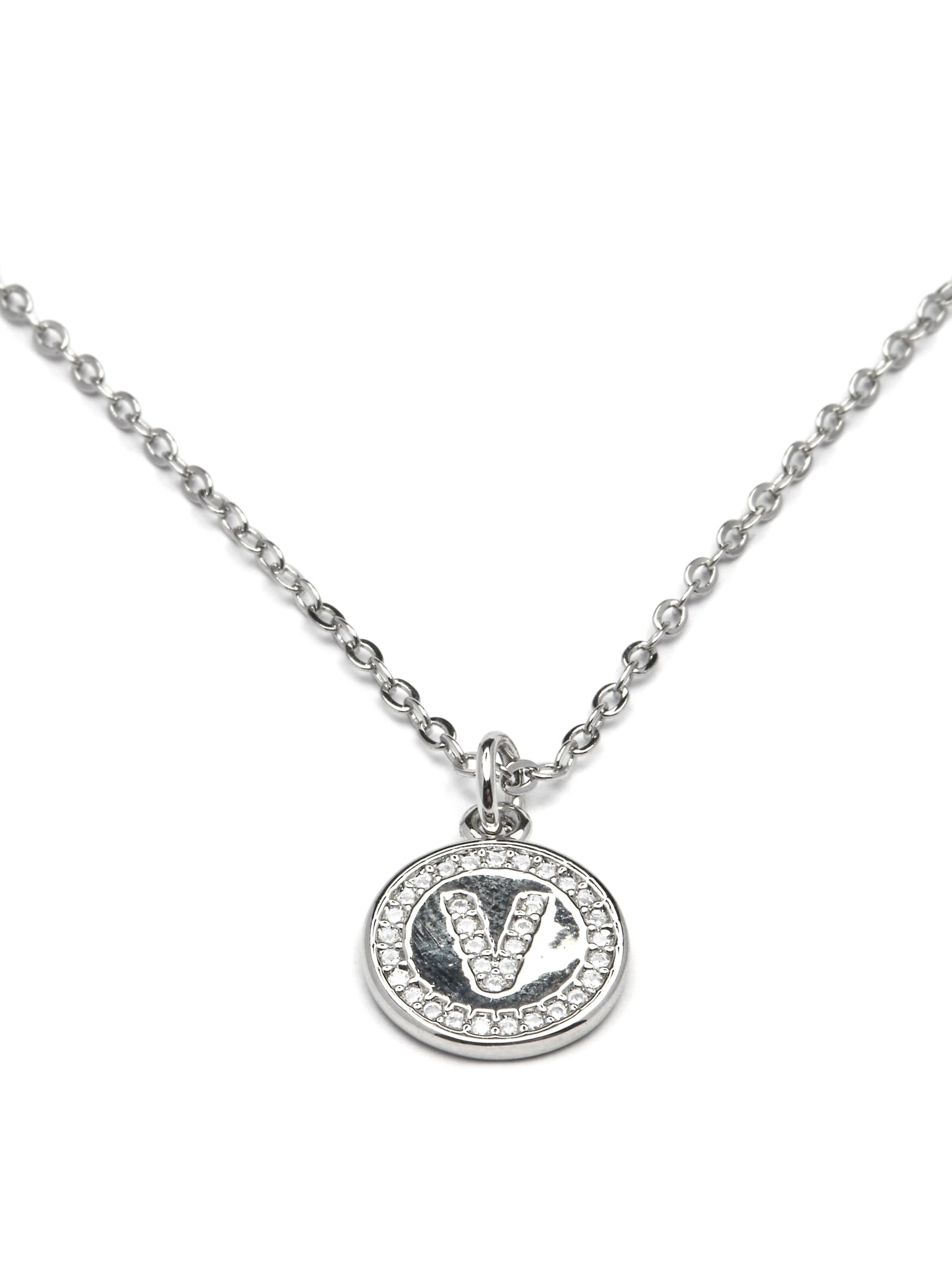 Collana 'Alphabet' in Onesize Luxenter di colore bianco, Visualizzazione prodotti