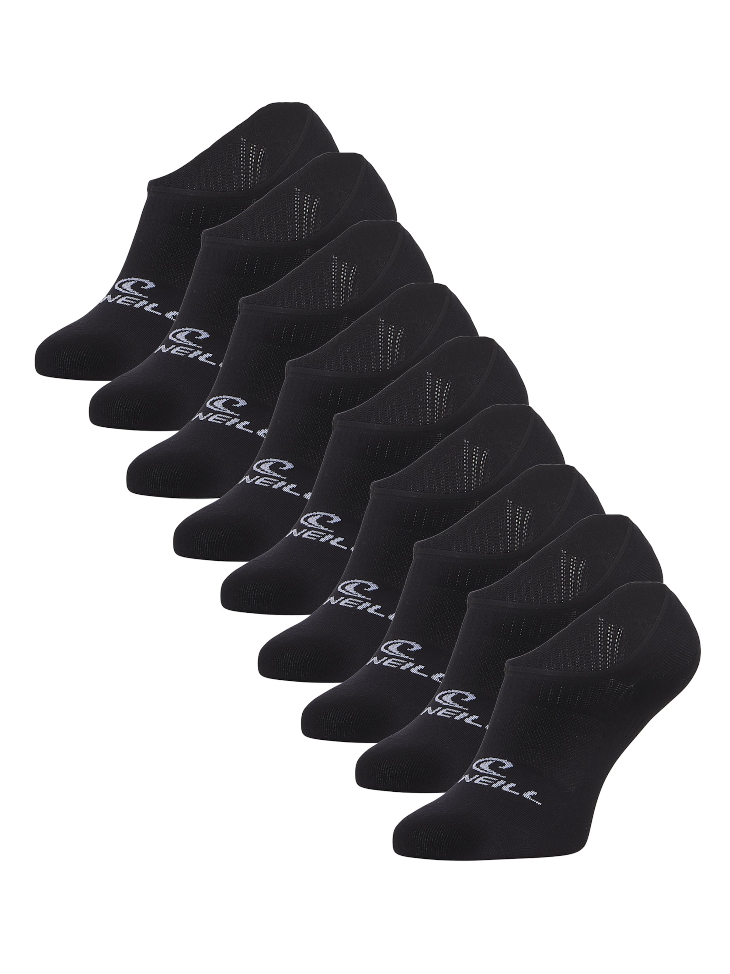 O'NEILL Sokken 'Unisex No-Show Footies' in Zwart: voorkant