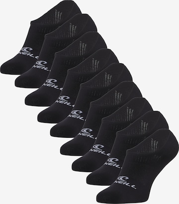 Chaussettes 'Unisex No-Show Footies' O'NEILL en noir : devant