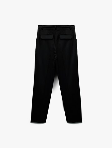 Koton Loose fit Trousers with creases in Black