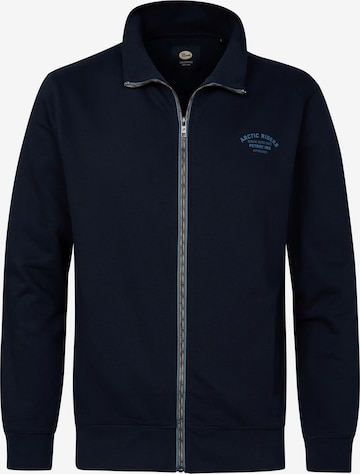 Petrol Industries Sweat jacket in Blue: front