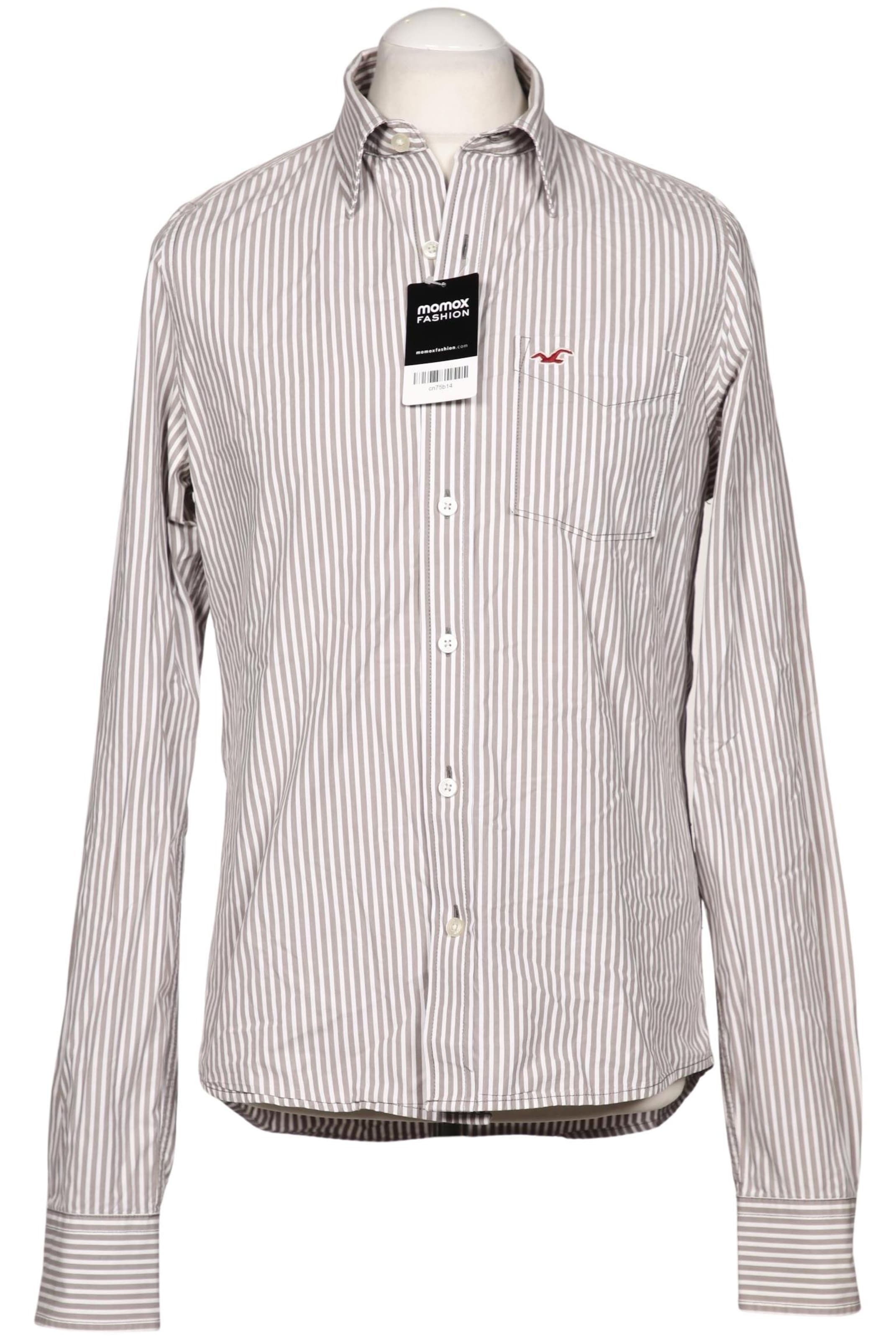HOLLISTER Button Up Shirt in M in Beige: front