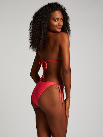 Hunkemöller - Triangular Top de biquíni 'Doha' em vermelho