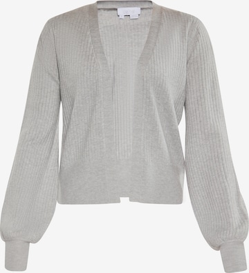 usha WHITE LABEL Knit Cardigan in Grey: front