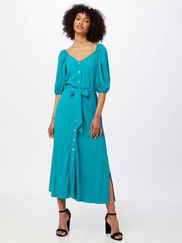 Robe-chemise Closet London en bleu : devant