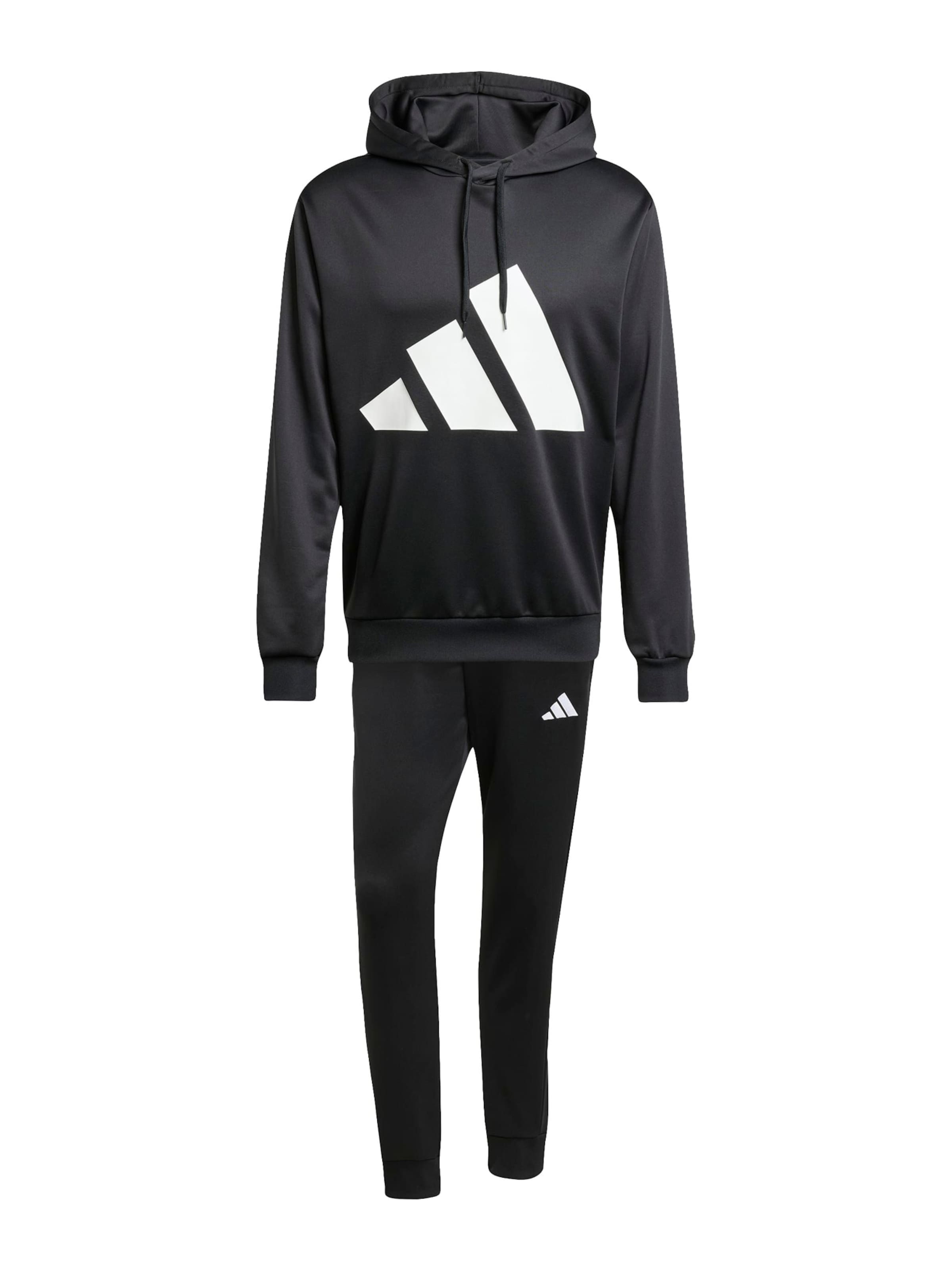 ADIDAS SPORTSWEAR Treniņtērps, krāsa - melns / balts, Preces skats
