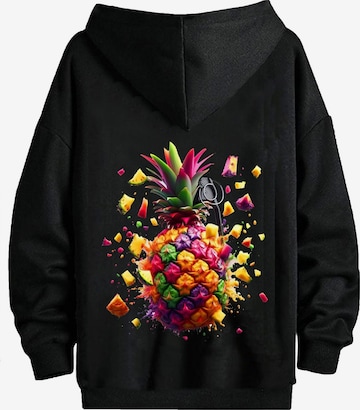 RMK Sweatshirt 'Ananas' in Black: front