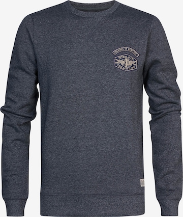 Petrol Industries Sweatshirt 'Hubbing' in Blau: predná strana