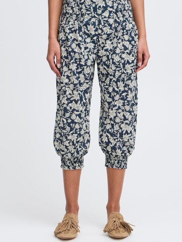 PULZ Jeans - Tapered Pantalón bombacho ' PZJill ' en azul