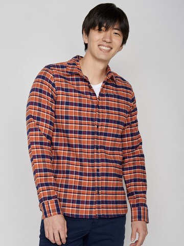 Regular fit Camicia di GREENBOMB in arancione: frontale