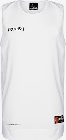 SPALDING Performance Shirt 'Hustle ' in White: front