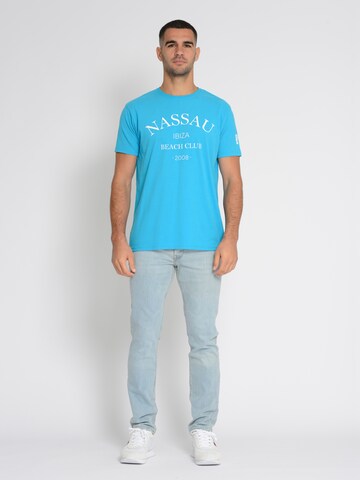 NASSAU Beach Club Shirt ' NB231044 ' in Blauw