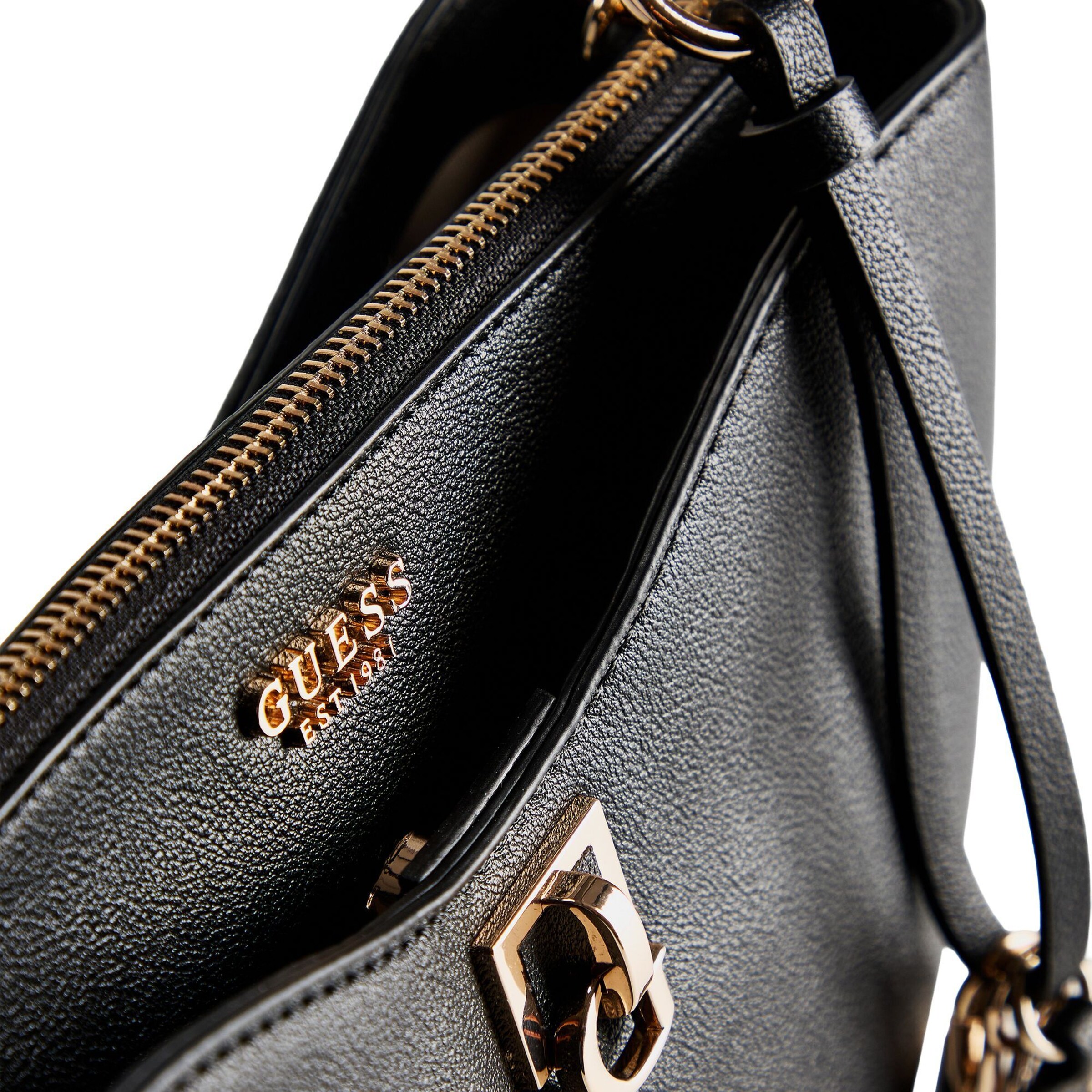 GUESS Schultertasche 'Bianca' in Schwarz