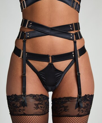 Hunkemöller - Ligas 'Colette Suspenders' em preto: frente