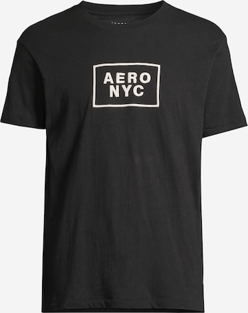 T-Shirt AÉROPOSTALE en noir : devant