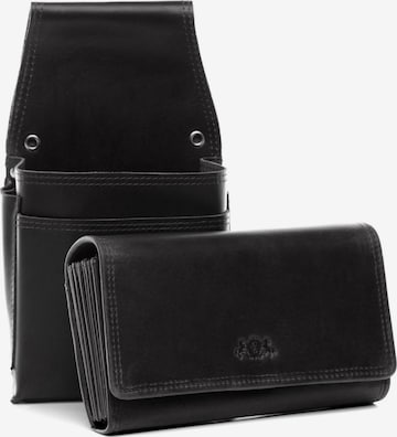 SID & VAIN Fanny Pack 'Kellner-Geldbörse & Holster ABERDEEN' in Black: front