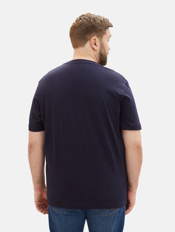 TOM TAILOR Men + T-Shirt in Blau