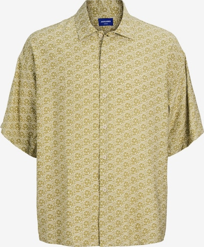 JACK & JONES Hemd 'JORMarshall Islingston' in oliv / offwhite, Produktansicht