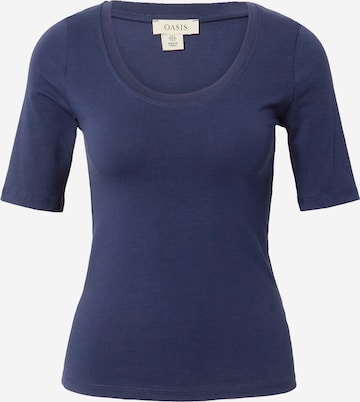 Oasis T-shirt i blå: framsida