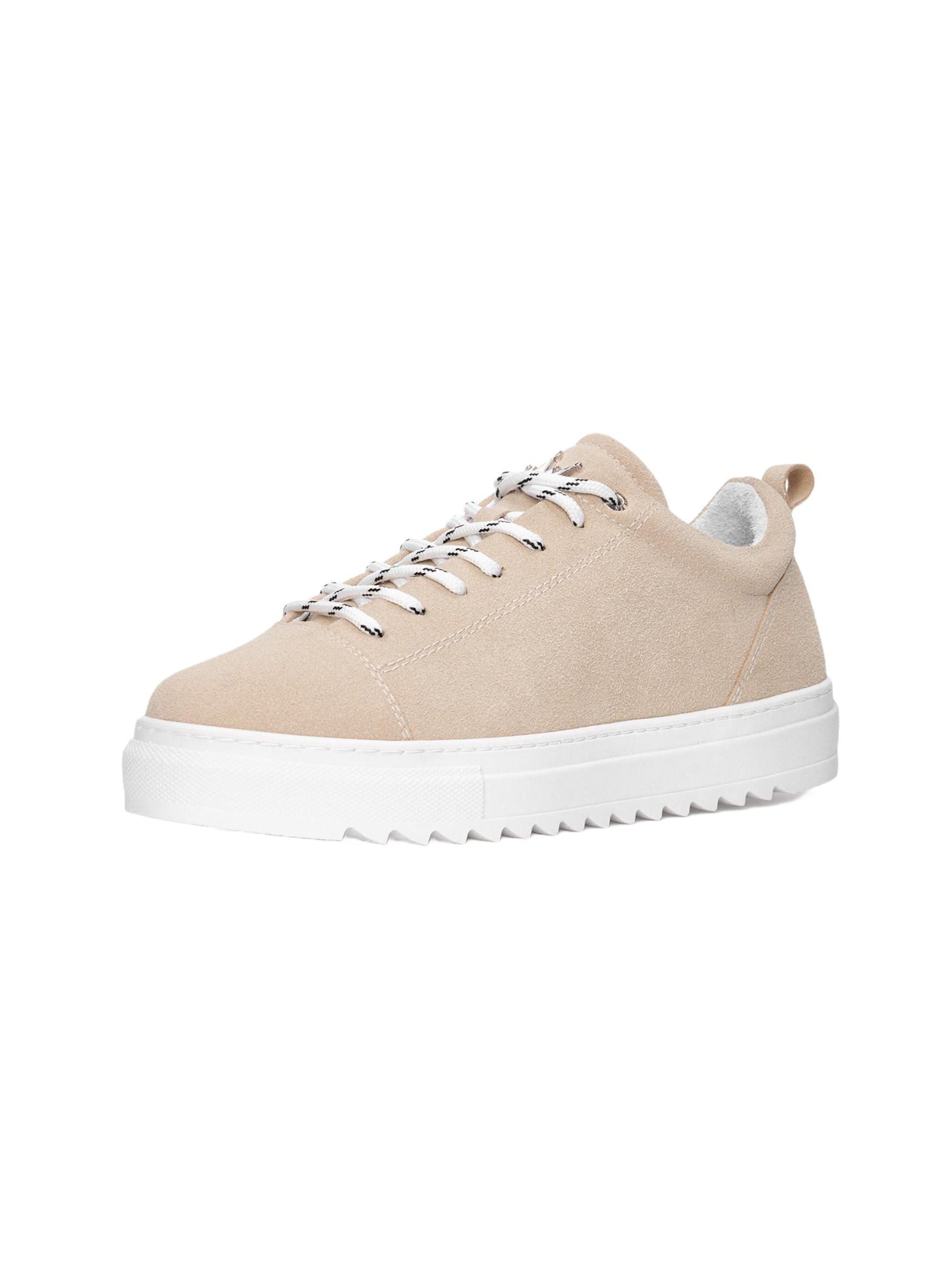 MARTIN VALEN Platform trainers in Beige: front