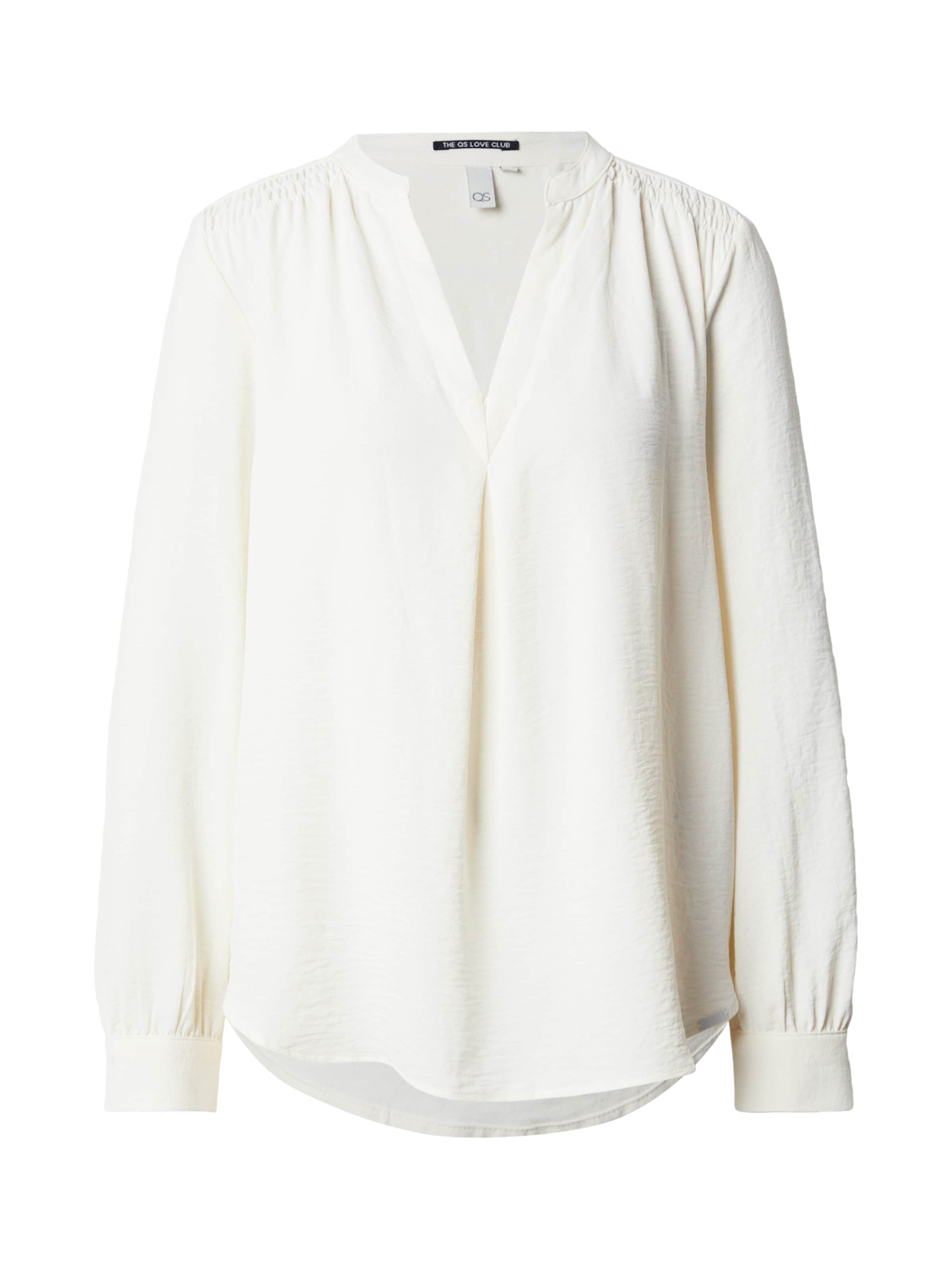 QS Blouse in Wit: voorkant