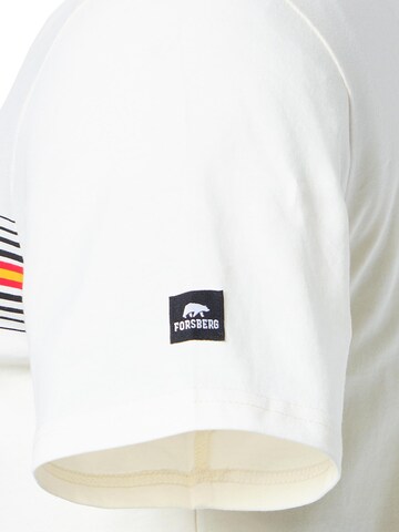 FORSBERG Shirt 'mit Streifenmuster' in Beige: Vorderseite