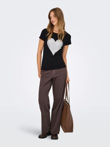 Tricou 'JDYPARIS' de la JDY pe negru