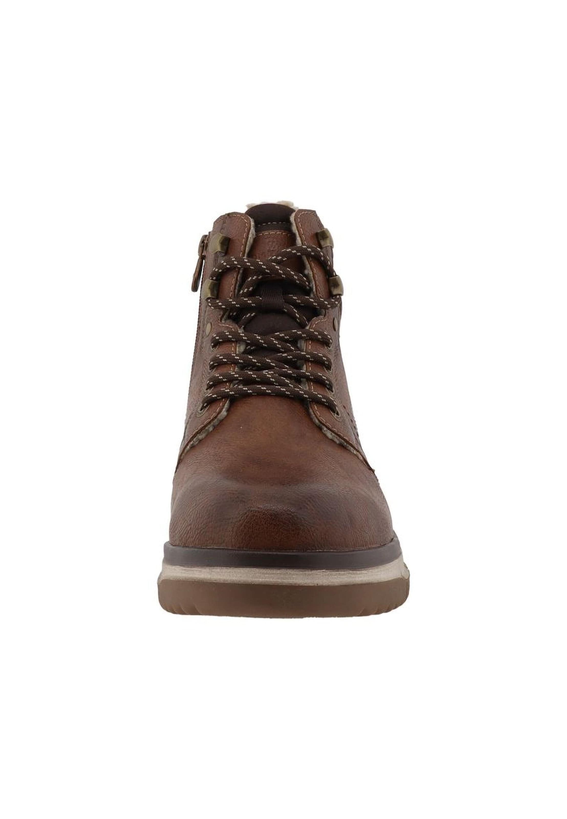 TOM TAILOR - Botas con cordones en marrón