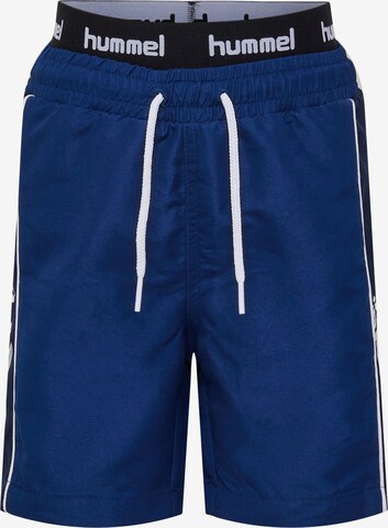 Shorts de bain Hummel en bleu : devant