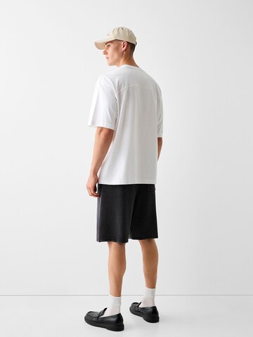 Largi Pantaloni de la Bershka pe negru