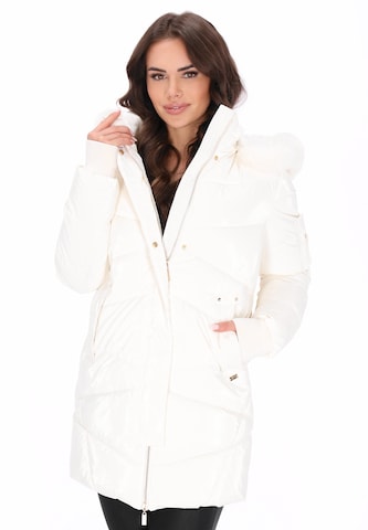 faina - Sobretudo de inverno em branco: frente