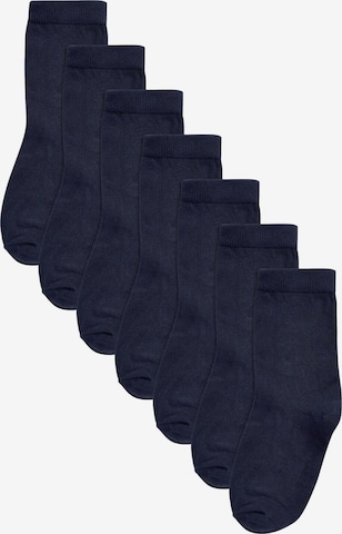 Next Socken in Blau: Vorderseite