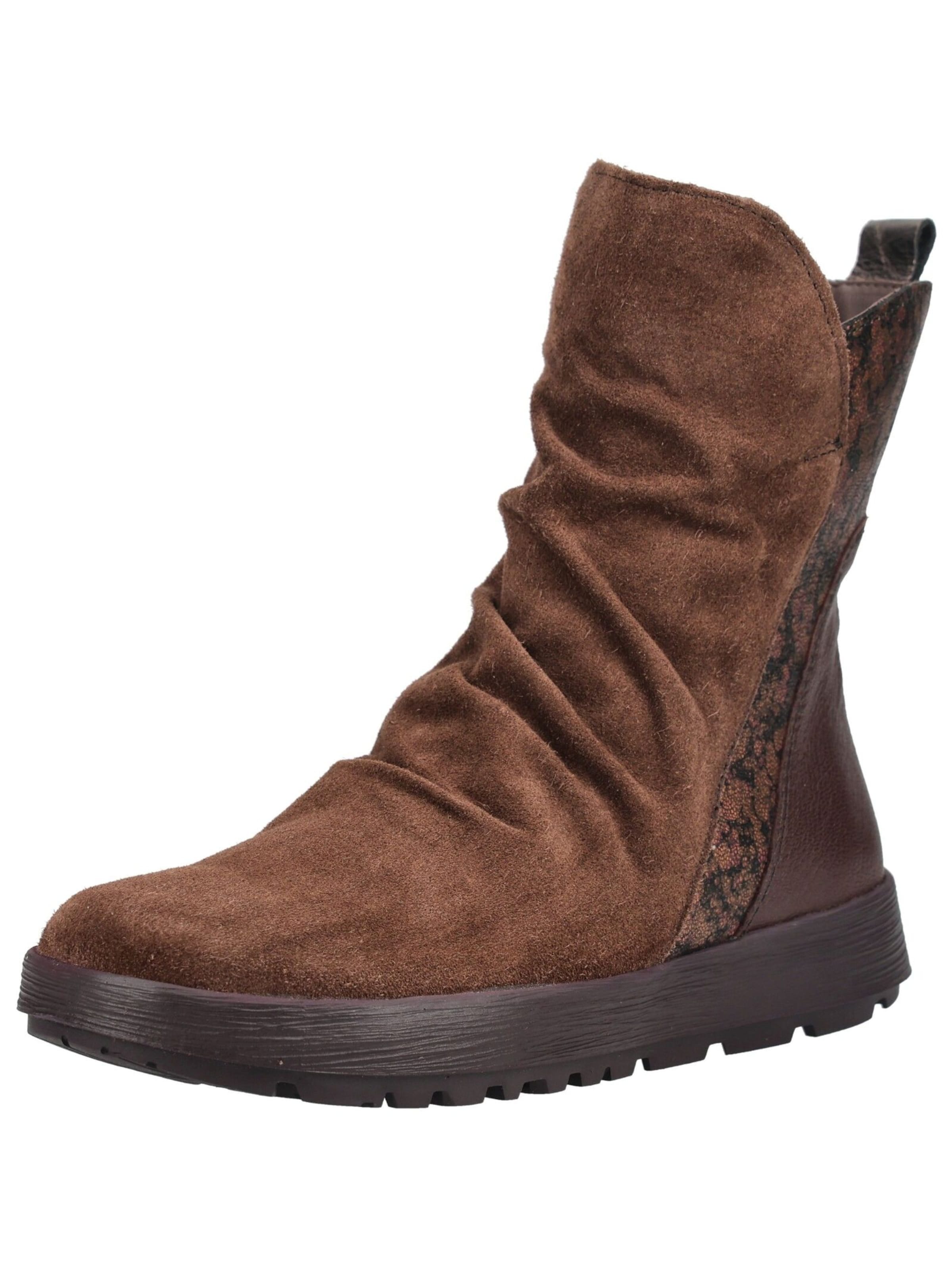 Bottines THINK! en marron : devant