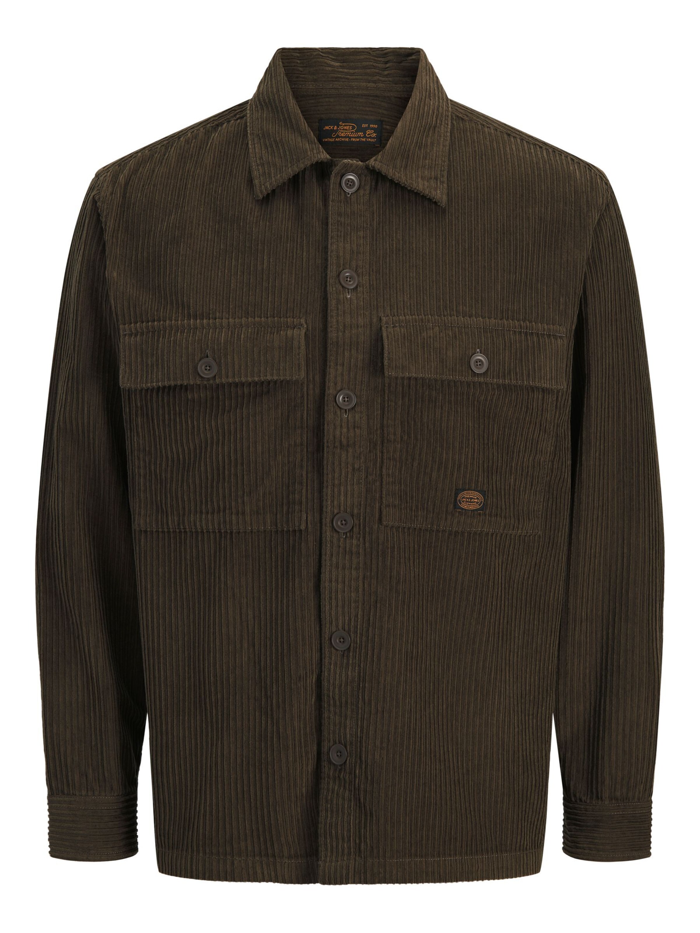 JACK & JONES Comfort Fit Skjorte 'JPRBLUOliver' i grøn: forside