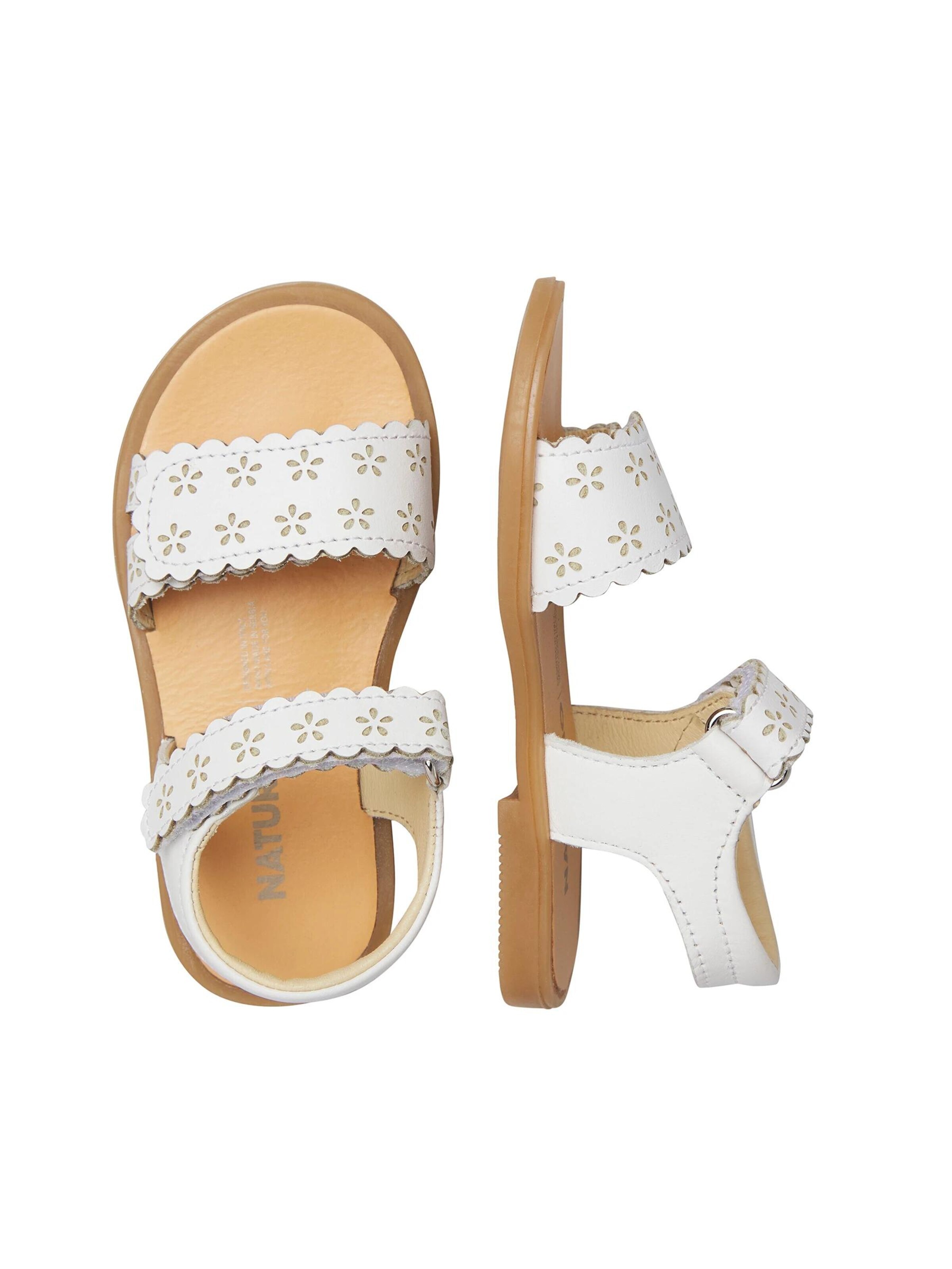 NATURINO Sandalen 'NILMIA' in Wit
