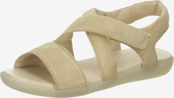 THINK! Strap Sandals 'Nature Sand' in Beige: front