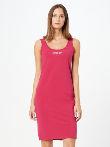 DKNY Performance Kleid in Rot: front