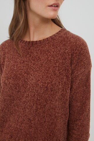 Oxmo Sweater 'Elvina' in Brown
