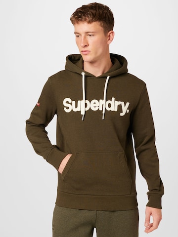 Superdry Sweatshirt in Groen: voorkant