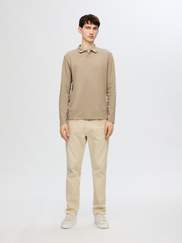 Maglietta 'TOULOUSE' di SELECTED HOMME in beige
