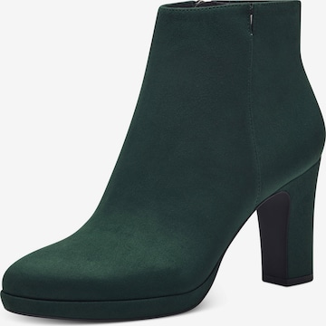 TAMARIS Ankle Boots in Green: front