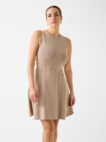 MARCIANO LOS ANGELES Knitted dress in Brown: front