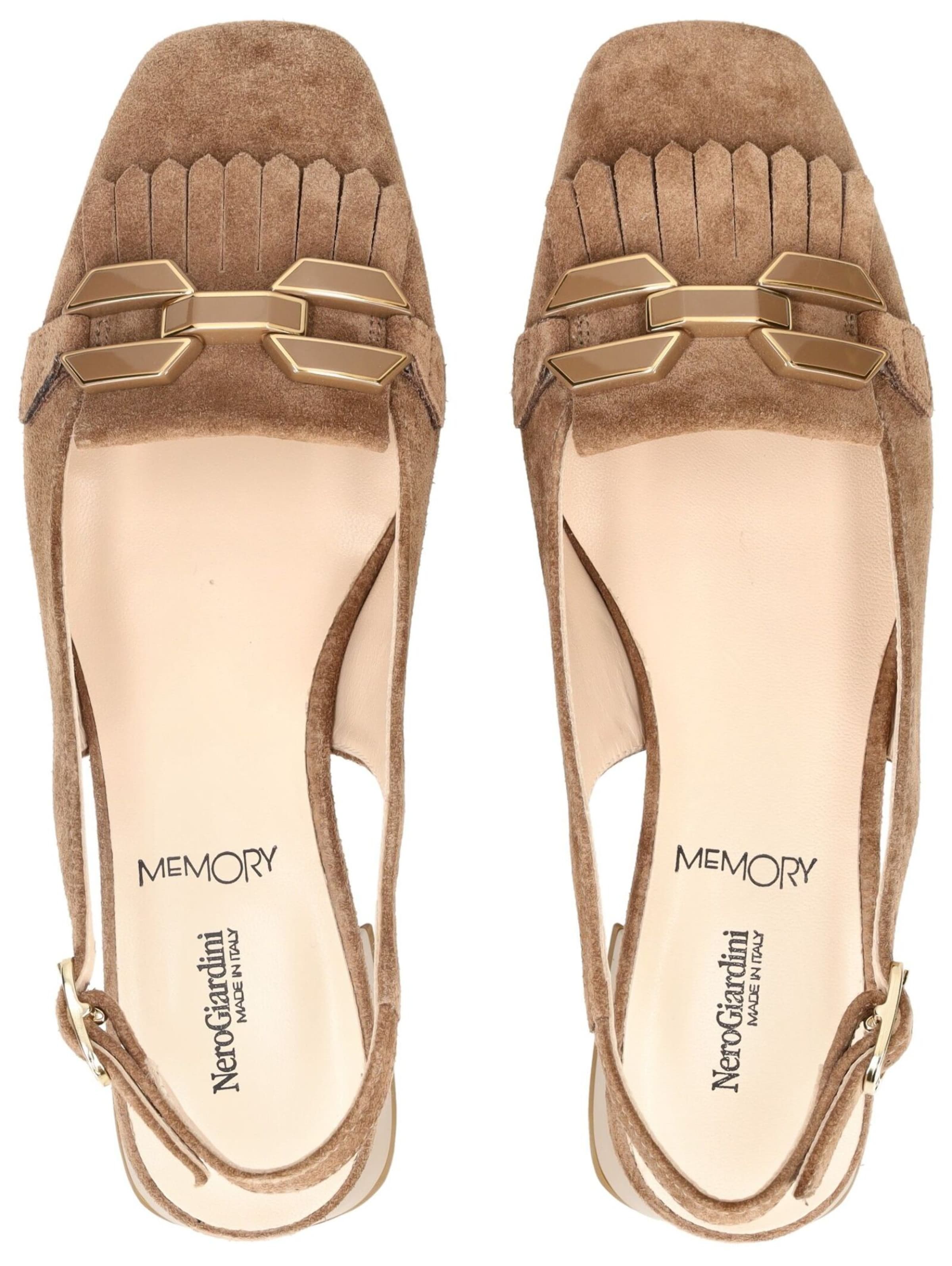 Escarpins à bride arrière Nero Giardini en marron