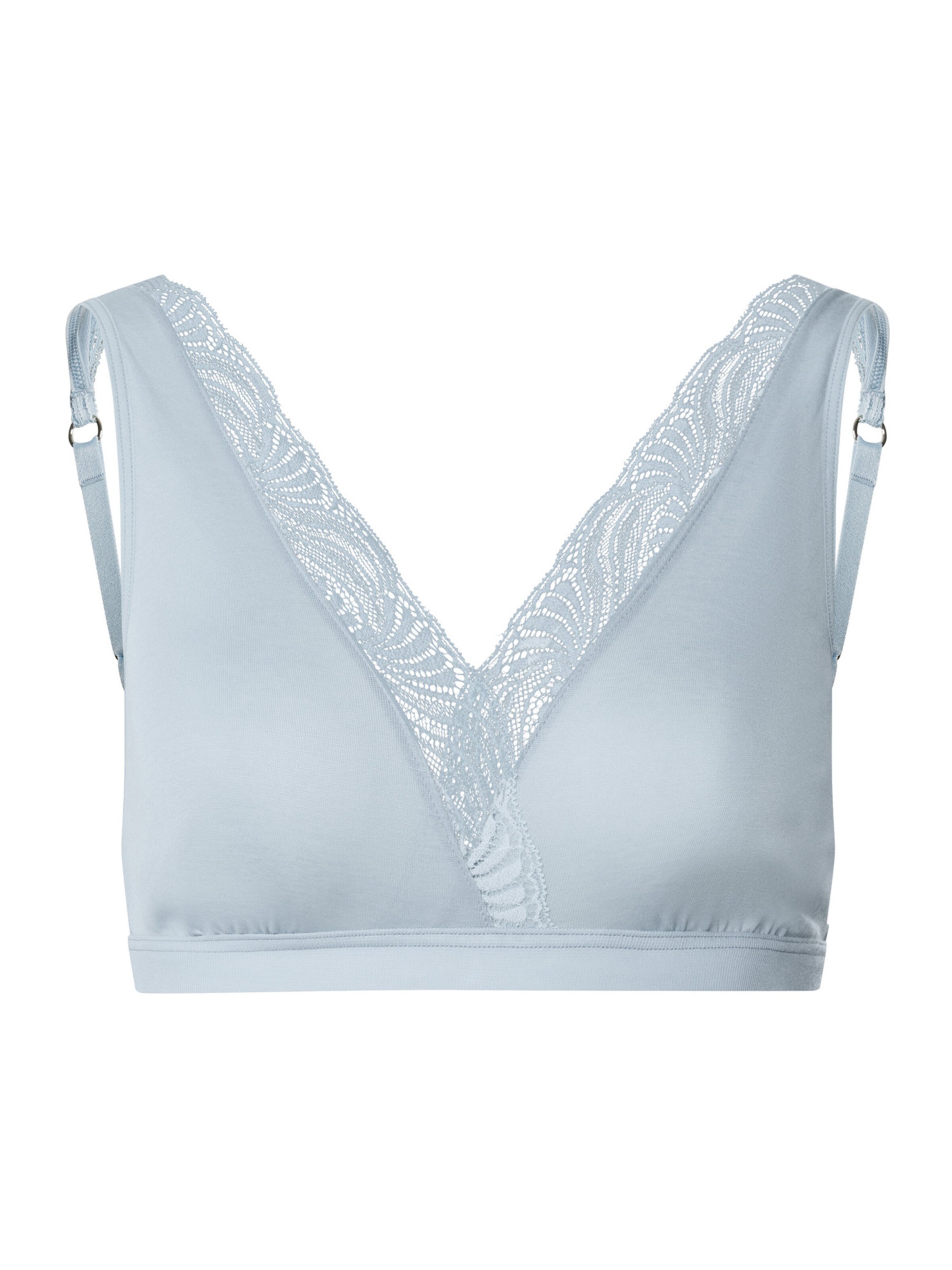Hanro Bra in Blue: front