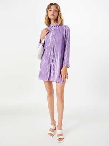 The Frolic Shirt Dress in Purple