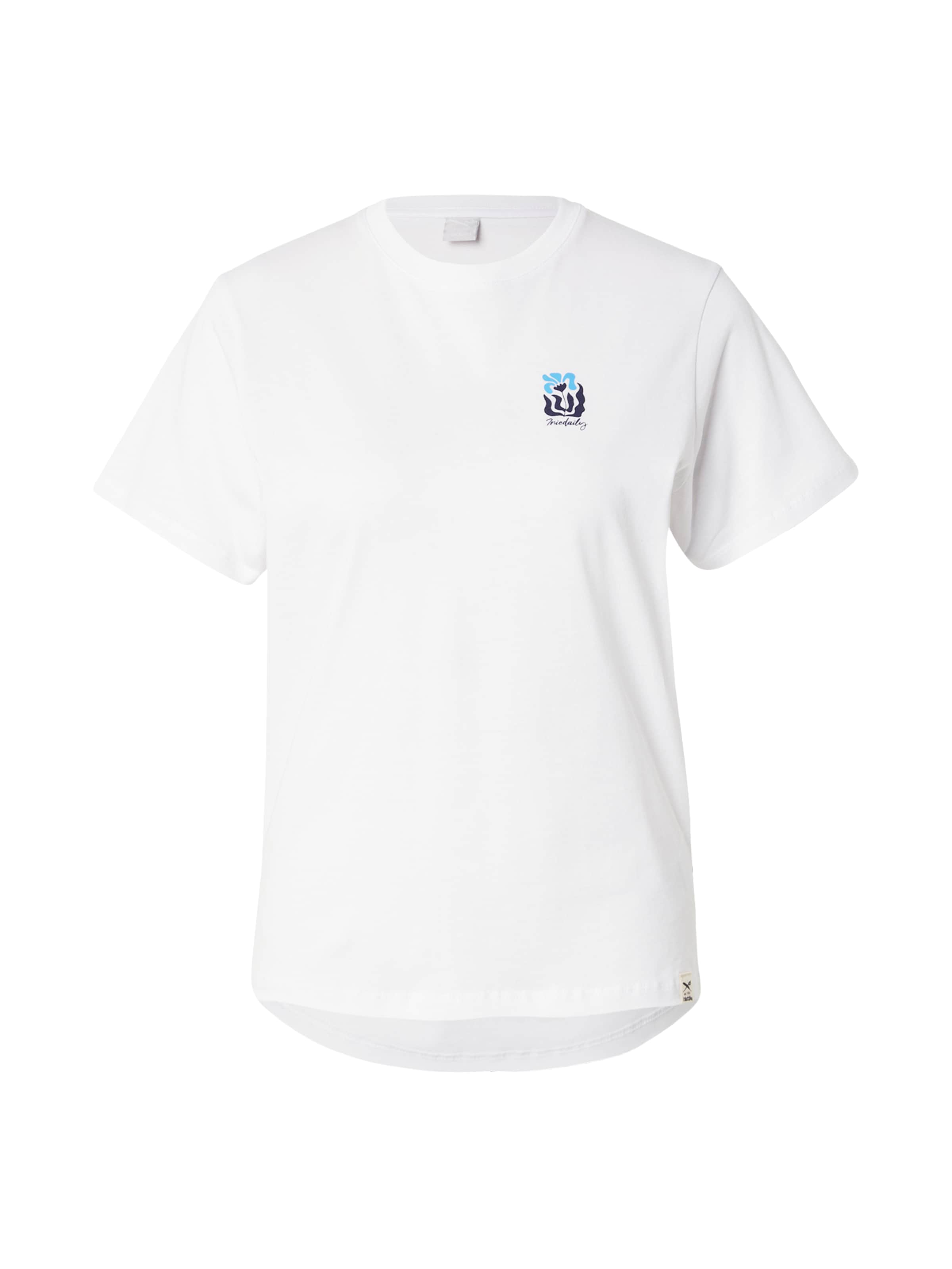 Iriedaily Shirt 'Square Flowers' in White: front
