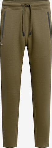 Effilé Pantalon de sport 'Eric' GOLD´S GYM APPAREL en vert : devant