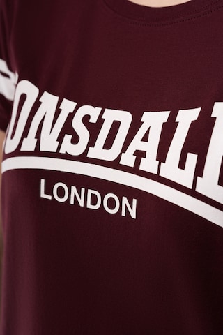 LONSDALE Shirt in Rood