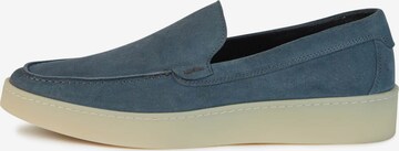 Boggi Milano Mocassins in Blauw: voorkant