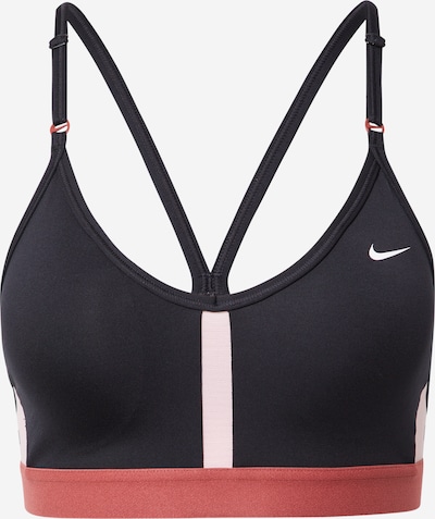 NIKE Sport-BH 'Indy' in rosé / schwarz / weiß, Produktansicht